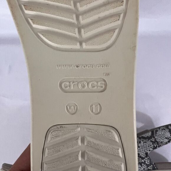 Crocs LiteRide Brooklyn SNAKE Platform Sandal Womens Size 11 - Picture 10 of 11